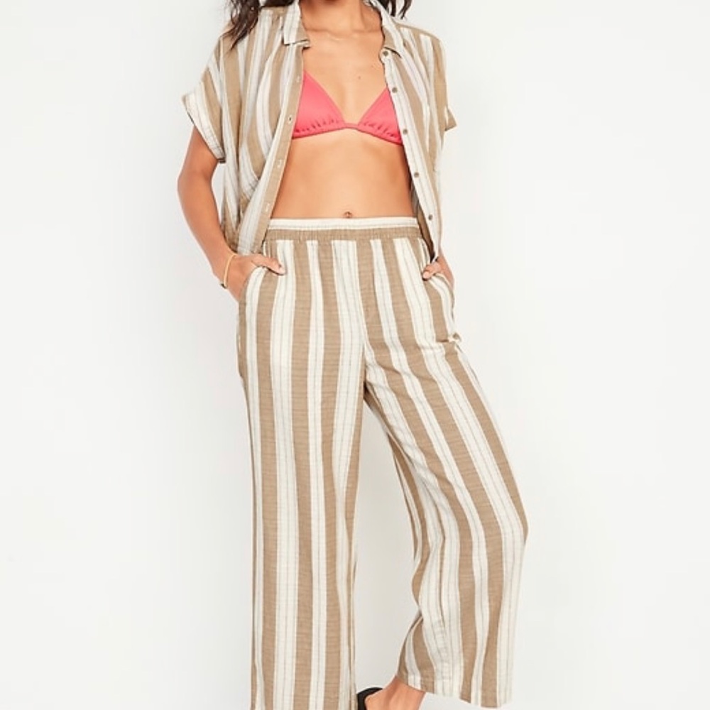 Old Navy Striped Linen-Blend Set